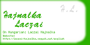 hajnalka laczai business card